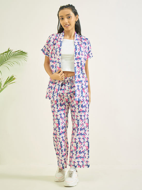 Luyk Girls Pink Floral 3 pcs Matching Set