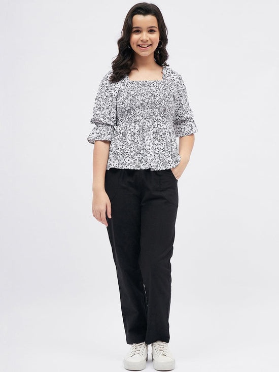 Black and White Clothing Set for Girls