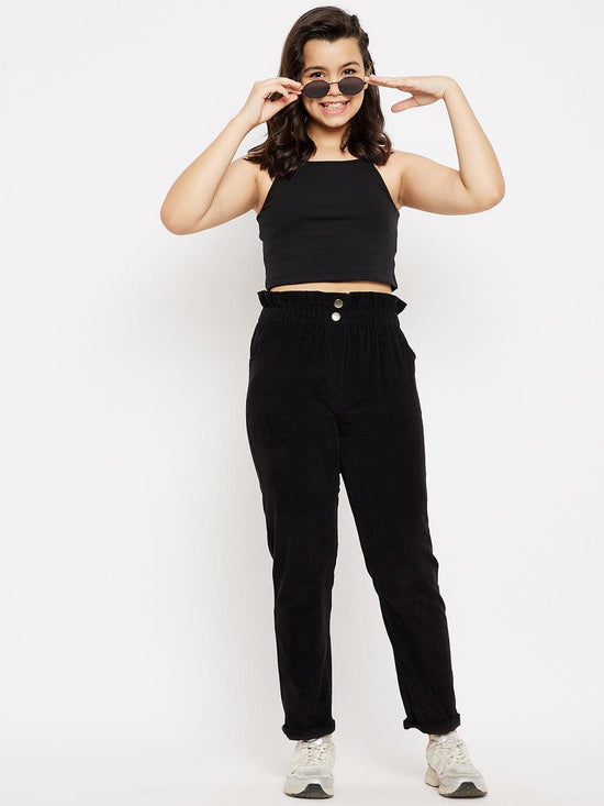 Black Corduroy Trousers