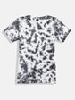 Girls Black & White Dyed T-shirt with Shorts