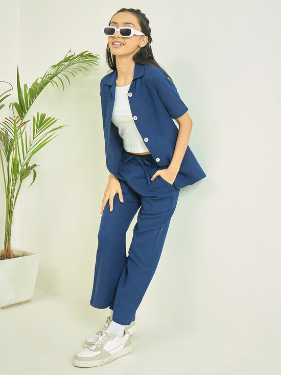 Luyk Girls Navy Blue 3 pcs Matching Set