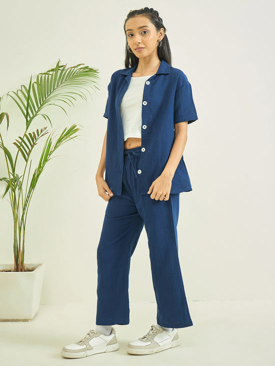Luyk Girls Navy Blue 3 pcs Matching Set