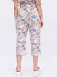 Girls Floral Printed Smart High-Rise Easy Wash Trousers