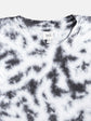 Girls Black & White Dyed T-shirt with Shorts