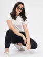 Black Solid Joggers for Girls
