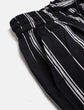 Girls Striped Cotton Smart High-Rise Pleated Culottes Trousers