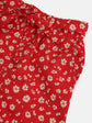Short For Girls Casual Floral Print Pure Cotton (Red, Pack of 1)