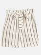 Girls Casual Top Shorts (White)