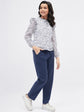 Navy Blue Girls Casual Top Trouser Clothing Set