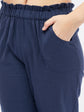 Navy Blue Girls Casual Top Trouser Clothing Set