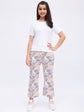 Floral shrug & trousers set with T-shirt